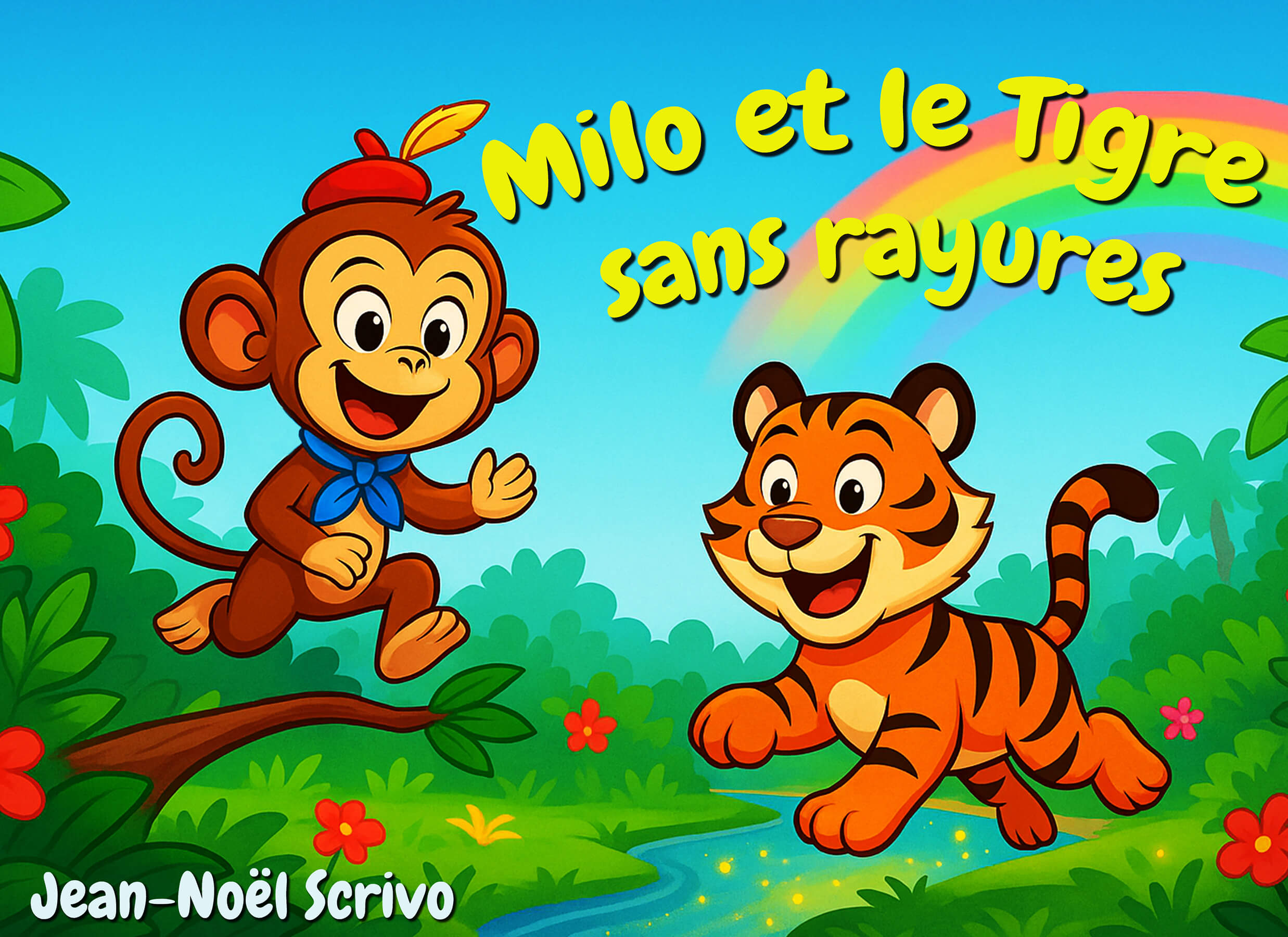 Couverture du livre Milo et le Tigre sans rayures par Jean-Noël Scrivo